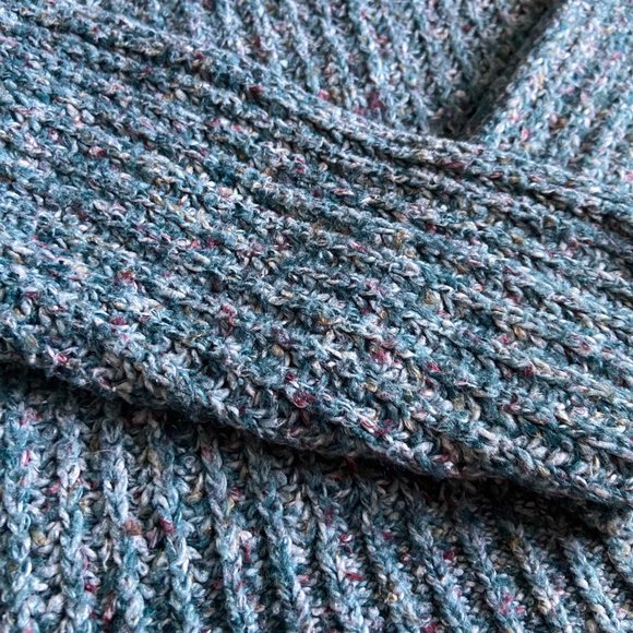 Teal Tweed Turtleneck by Urban Outfitters - Picture 2 of 6